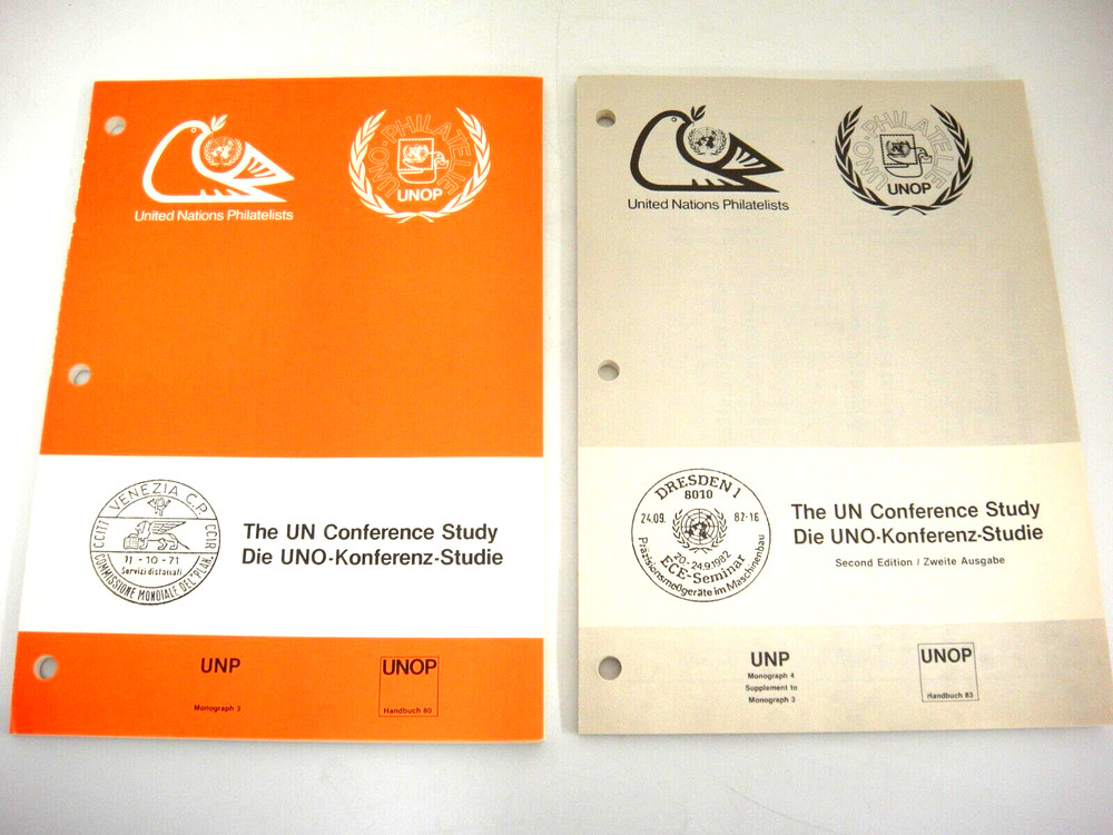 United Nations Postal History Conference Study Books 1981 1983 English & German