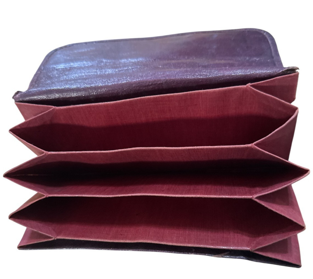 Vintage Leather Multi 5 Pouch Document Wallet
