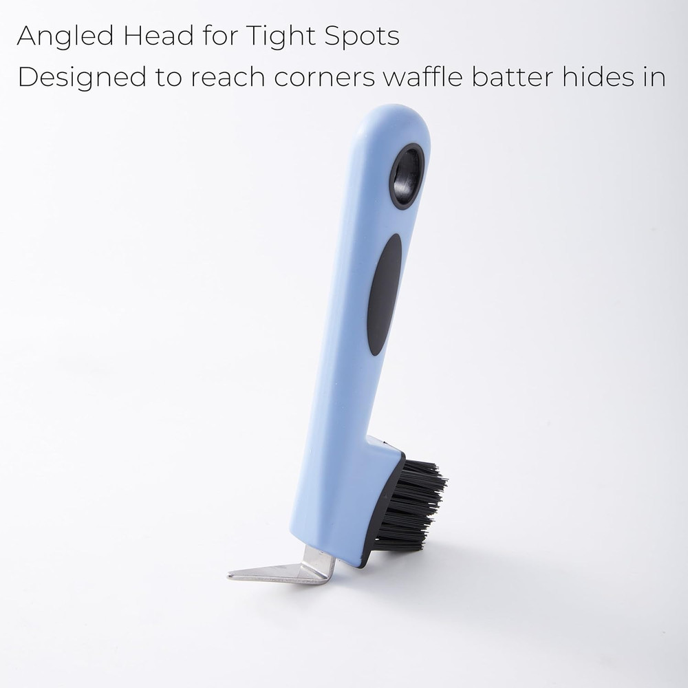 Waffle Maker Cleaning Brush - Waffle Iron Cleaner with Scraper Hook | Deep Clean