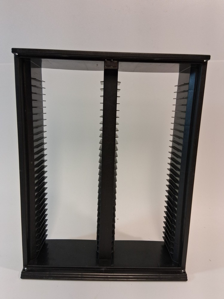 CD 60 Compact Disc Storage Holder Black Plastic PLEASE READ DECRIPTION
