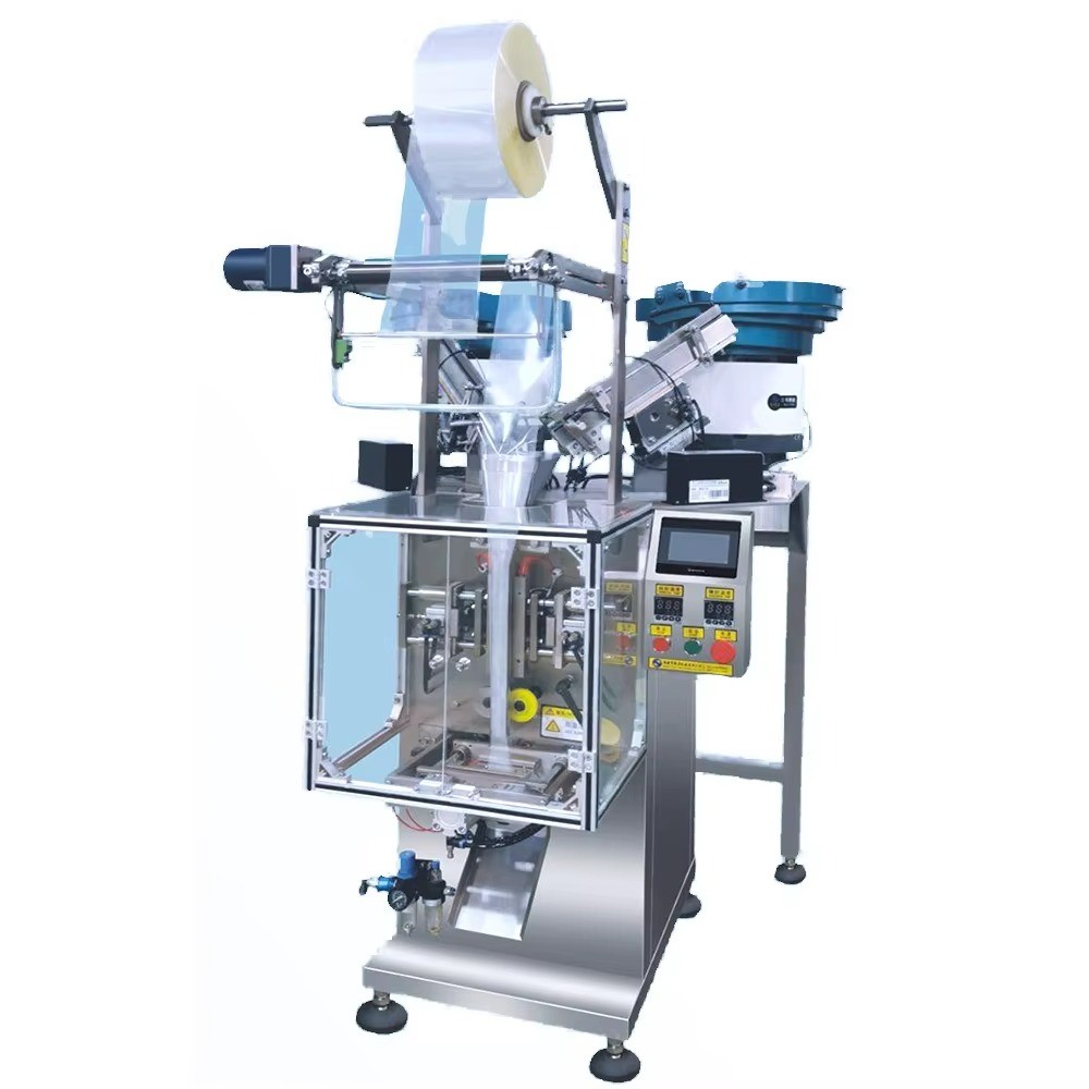 Double Feeders VFFS Vertical Packaging Machine Screw Nut Counting Machine
