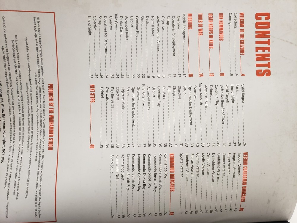 Kill Team Recruit Edition Rulebook, 40K, GW