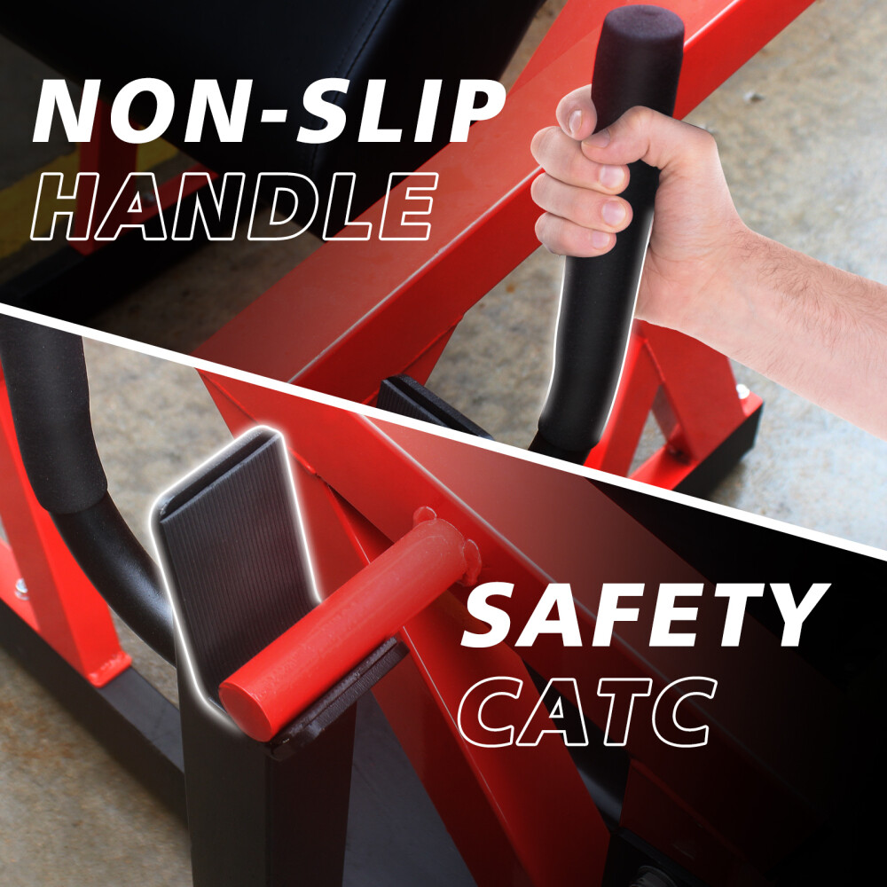 Hip Thrust Machine Bridge Machine w Weight Holder Butt Exercise Equipment