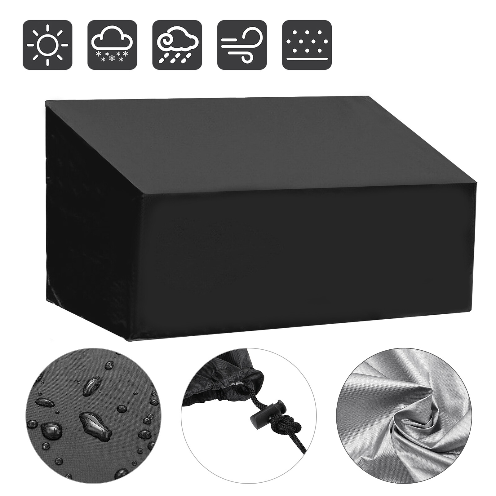 Waterproof Outdoor Bench Cover Heavy Duty Oxford Patio Garden Furniture Covers