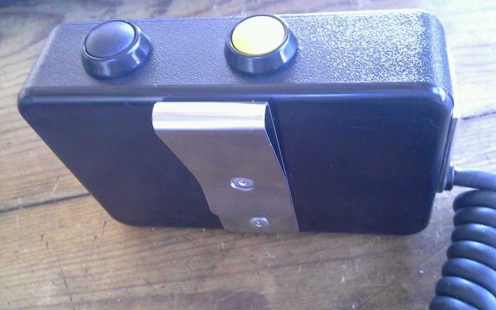 Intercom Transmitter (Push to talk) Belt Station Coiled cord 2 button box