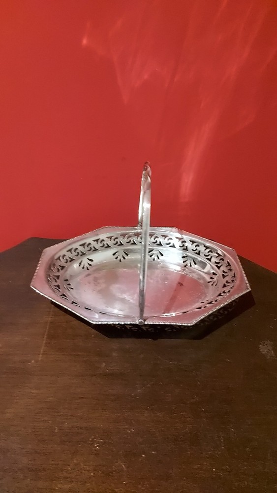 Vintage Silver Plated Footed Dish
