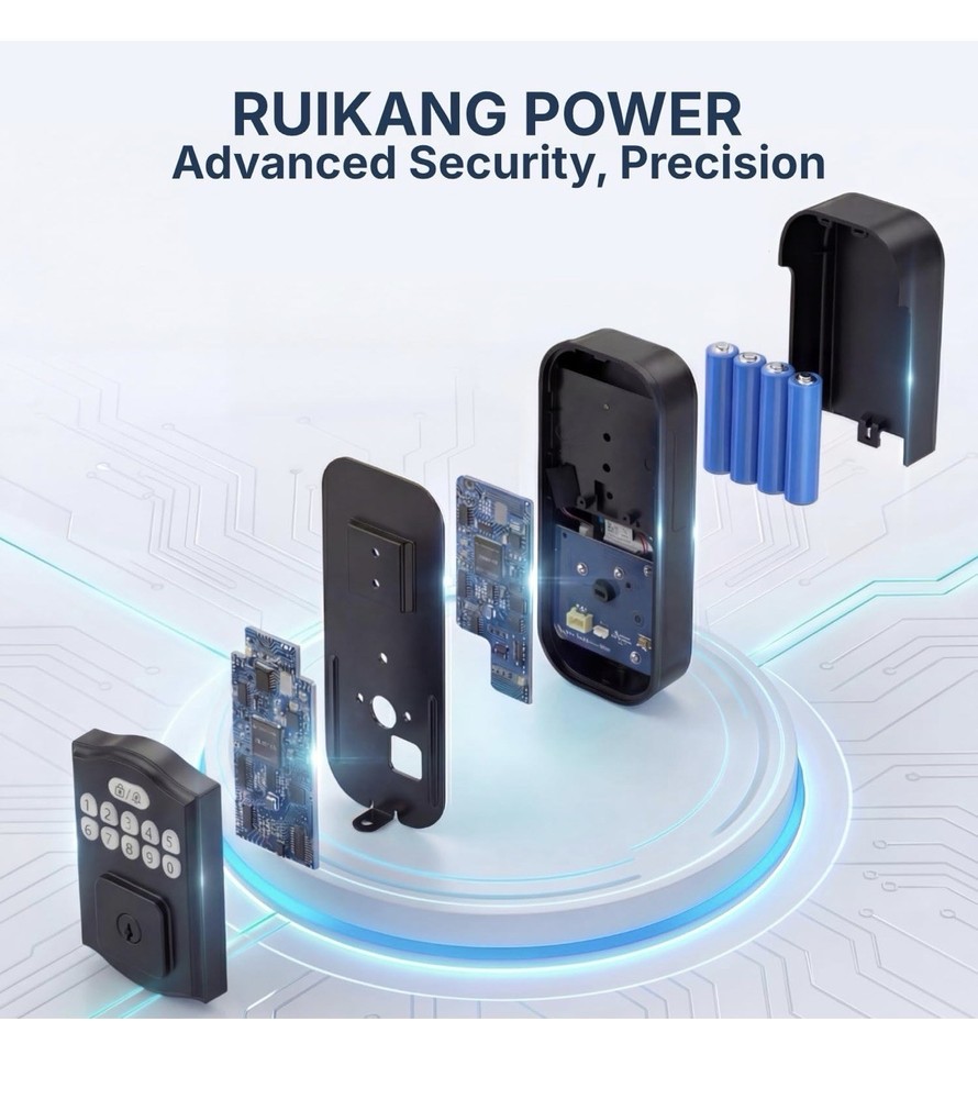 Keyless Entry Door Lock Electronic Deadbolt 200 Codes Auto Lock Smart Lock