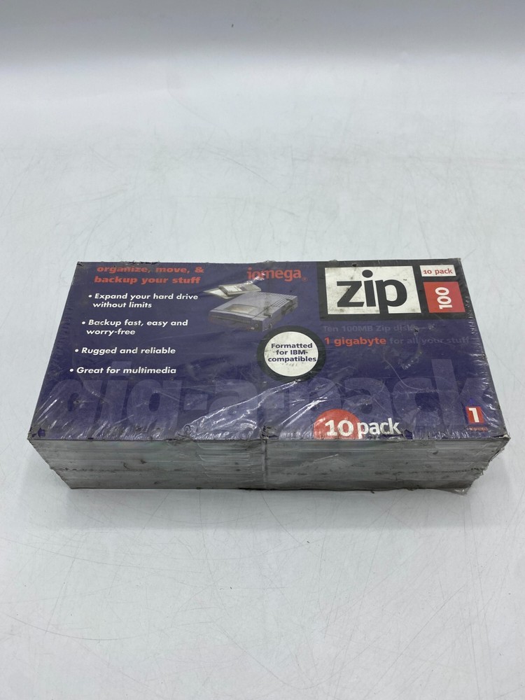 10030 OEM Iomega 100MB Disk 10-Pack. Damaged Box