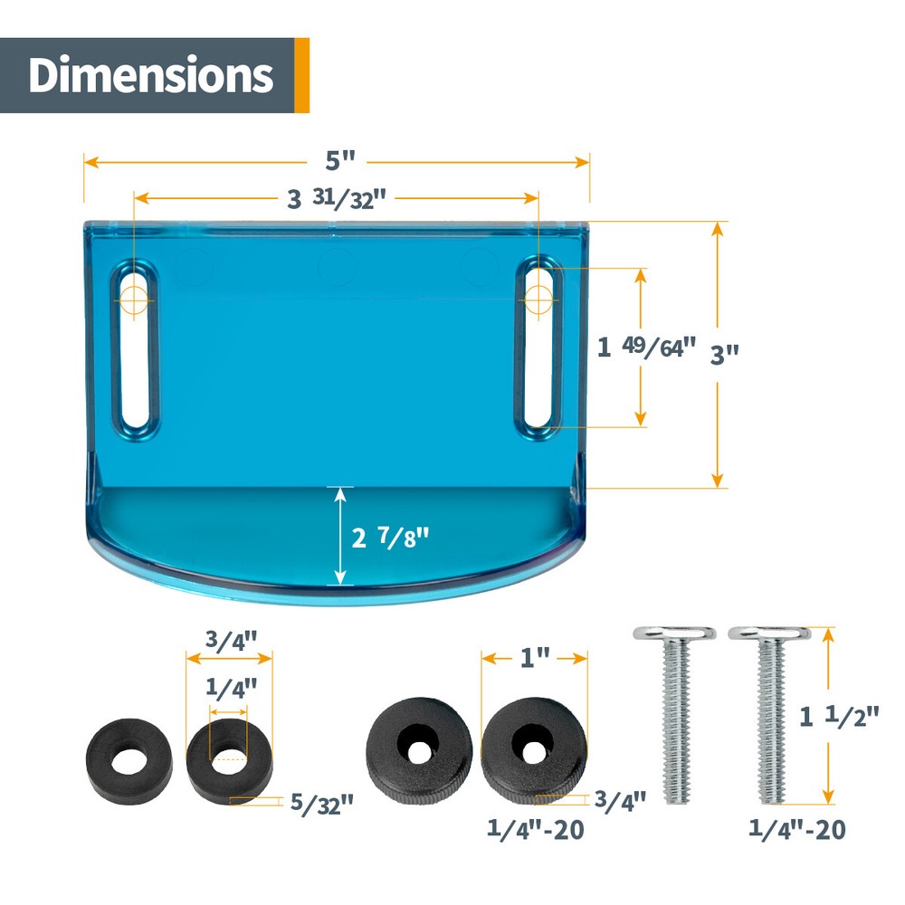 POWERTEC Router Bit Guard Kit w/Mounting Hardware (71538)