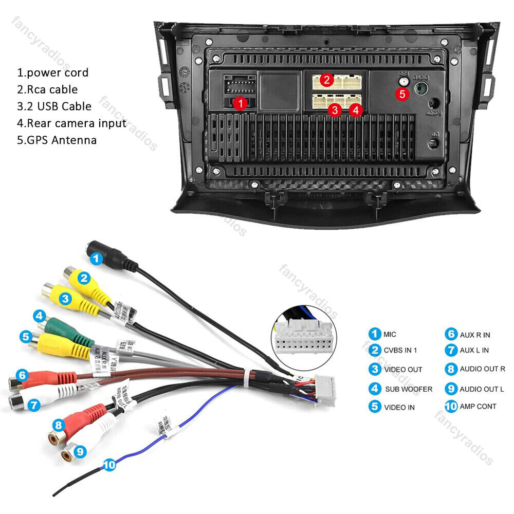 Android 15.0 For Toyota RAV4 2007-2011 Car Radio Stereo GPS Navi WIFI Bluetooth