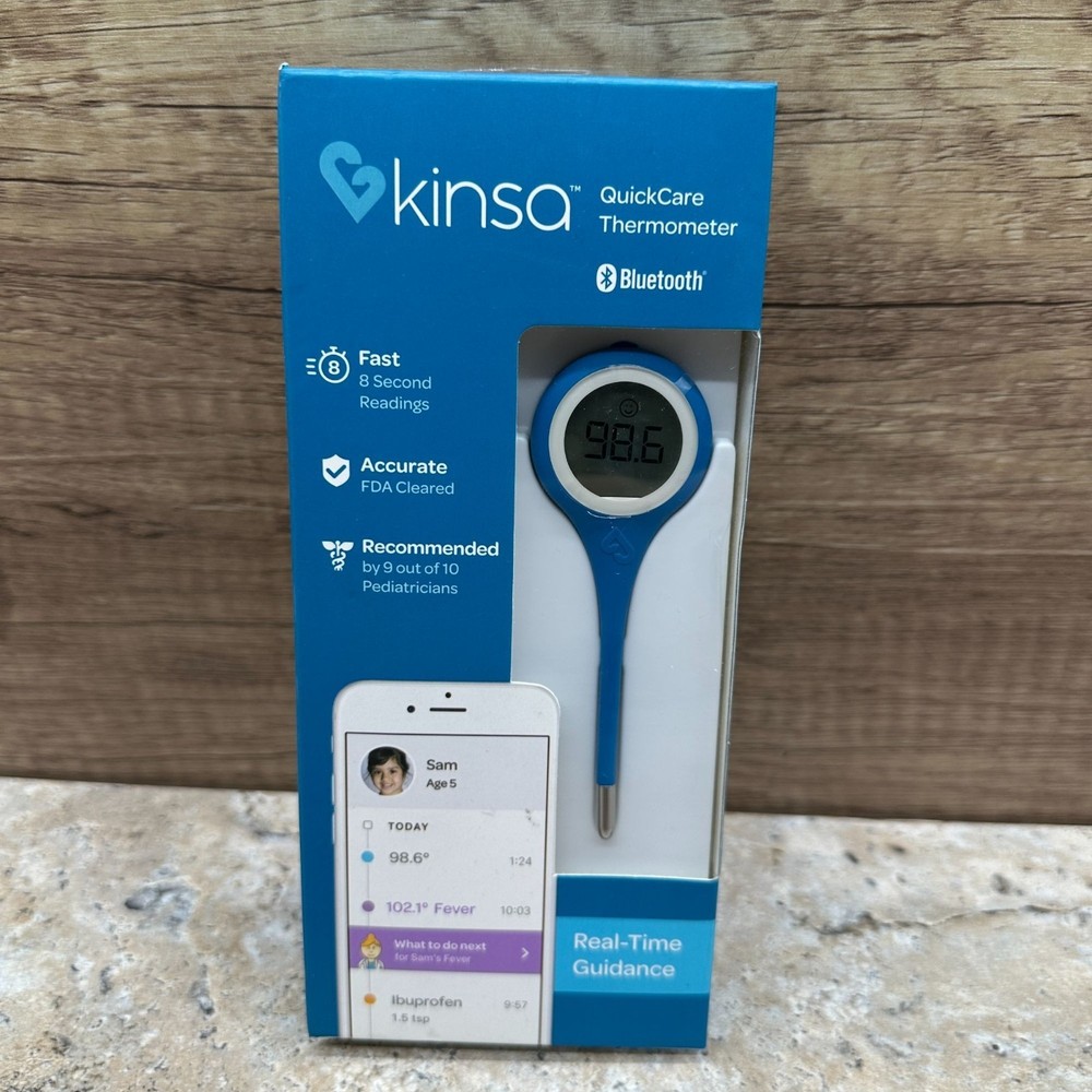 Kinsa QuickCare Bluetooth Digital Thermometer FDA Cleared Model KSA-110