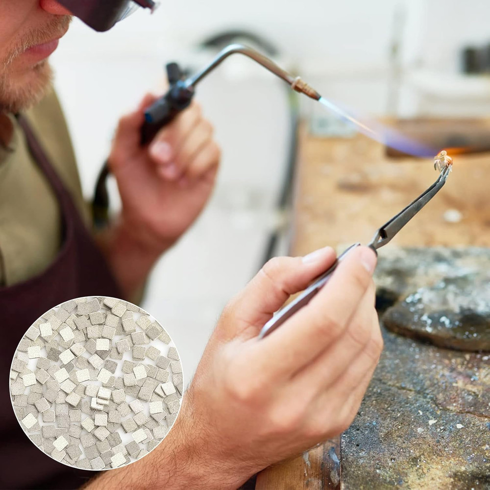 3 Grams Silver Solder for Jewelry - Precut Chips, Ultra Tiny, Medium Density, Ea