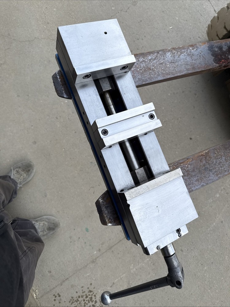 NICE!! KURT 6" DL600 DOUBLE-LOCK PRECISION MACHINE Vise JAWS & HANDLE (av4