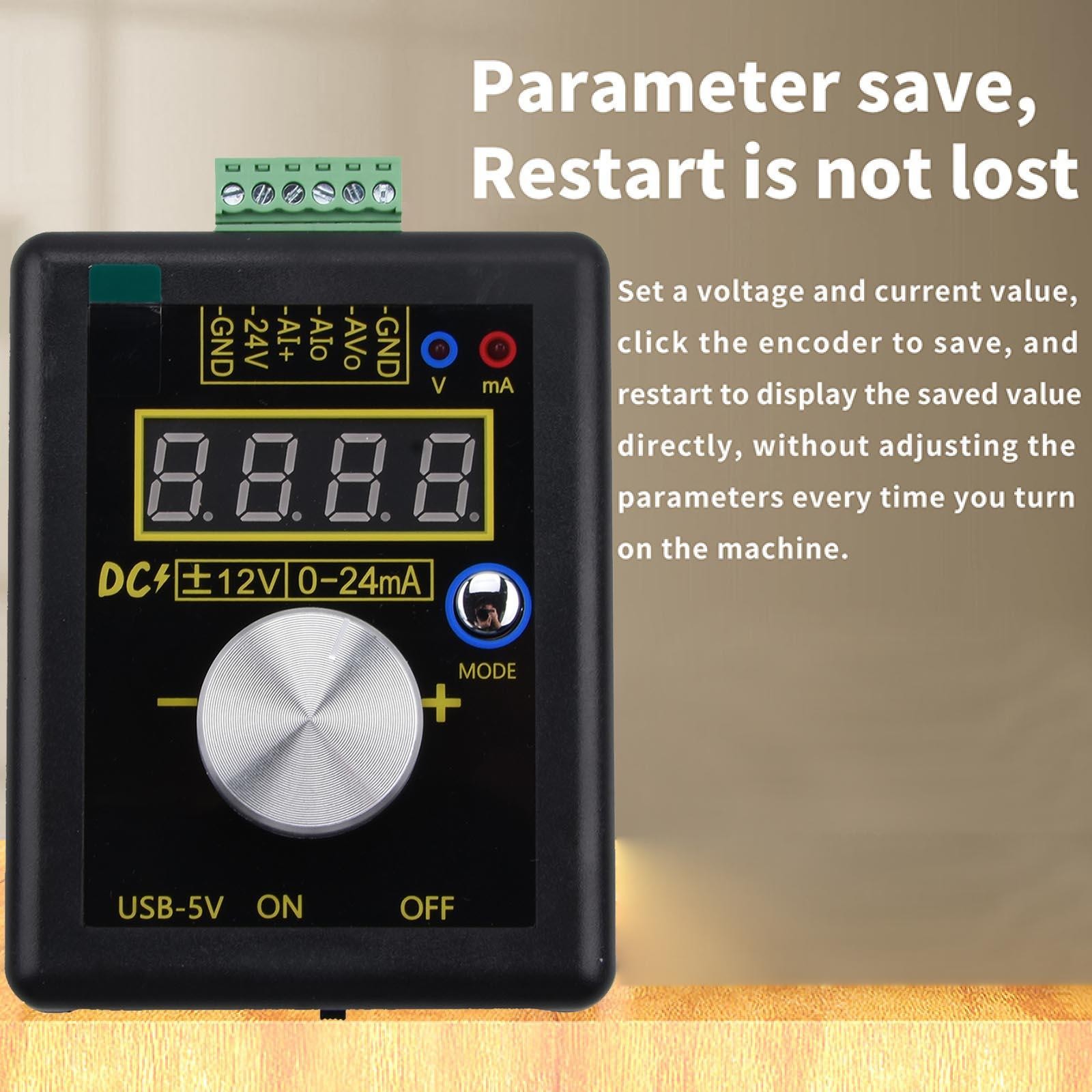 DC 0~10V 0~24mA Current Voltage Analog Simulator Signal Generator w/ Battery xx