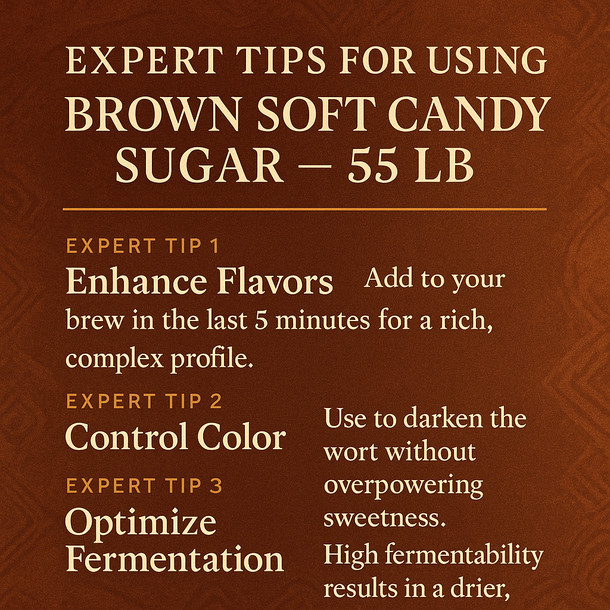 LD Carlson Brown Soft Candy Sugar – 55 LB