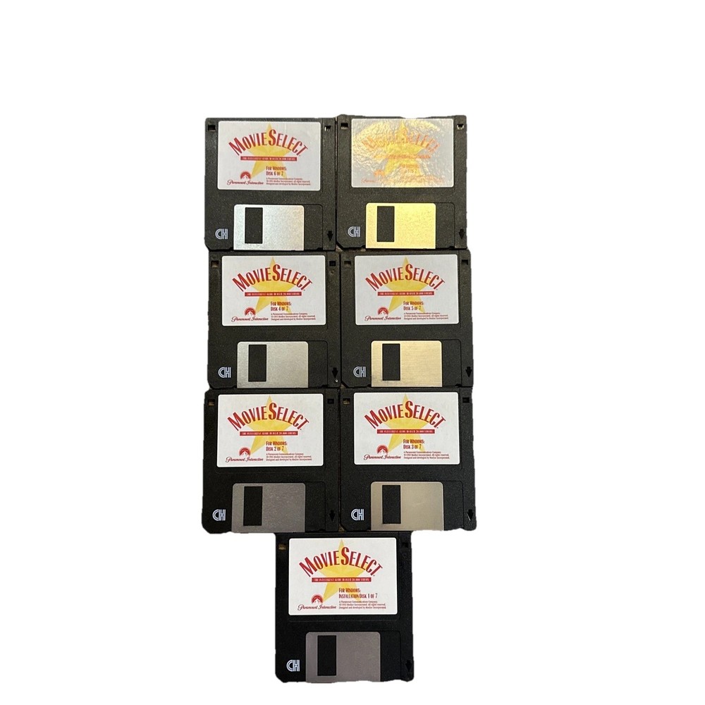 Movie Select For Windows By Paramount Interactive 3.5 Media 7/7 Complete