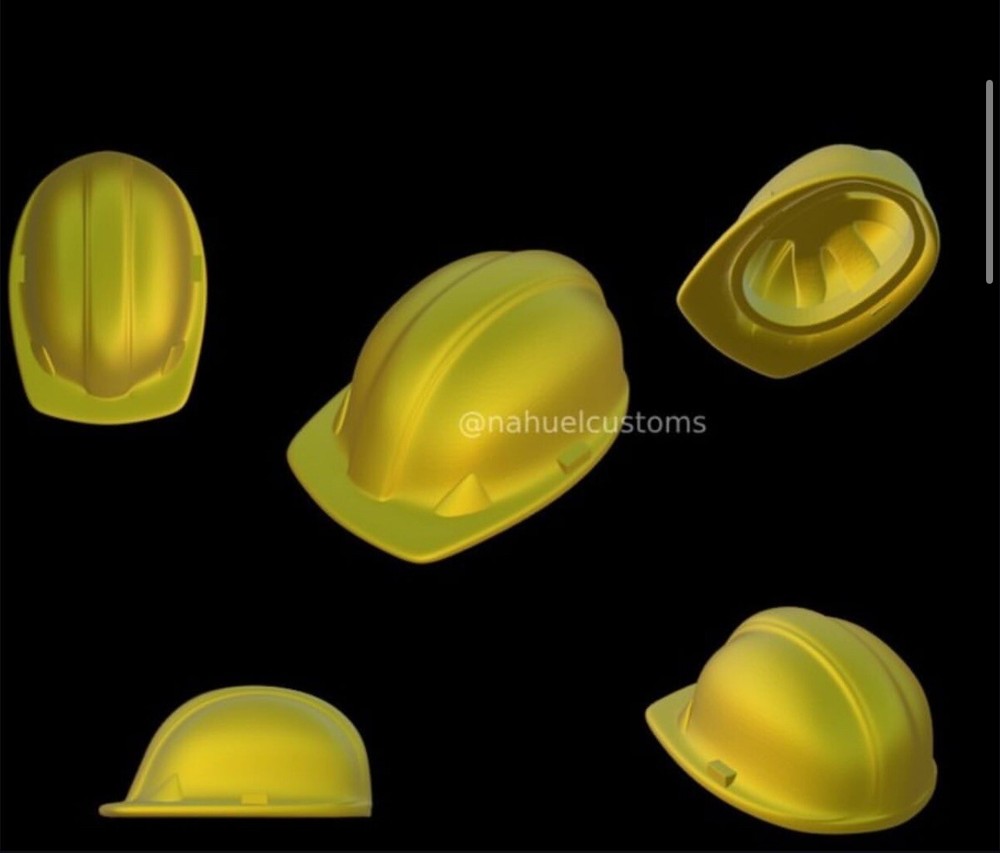 1/25 1/24 Scale 3d Resin Hard Hat