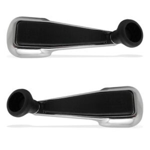 KIT 4pc Window Crank Handle Chromed Buffer Seals VW T1 Bug Beetle Ghia T2 Bus T3