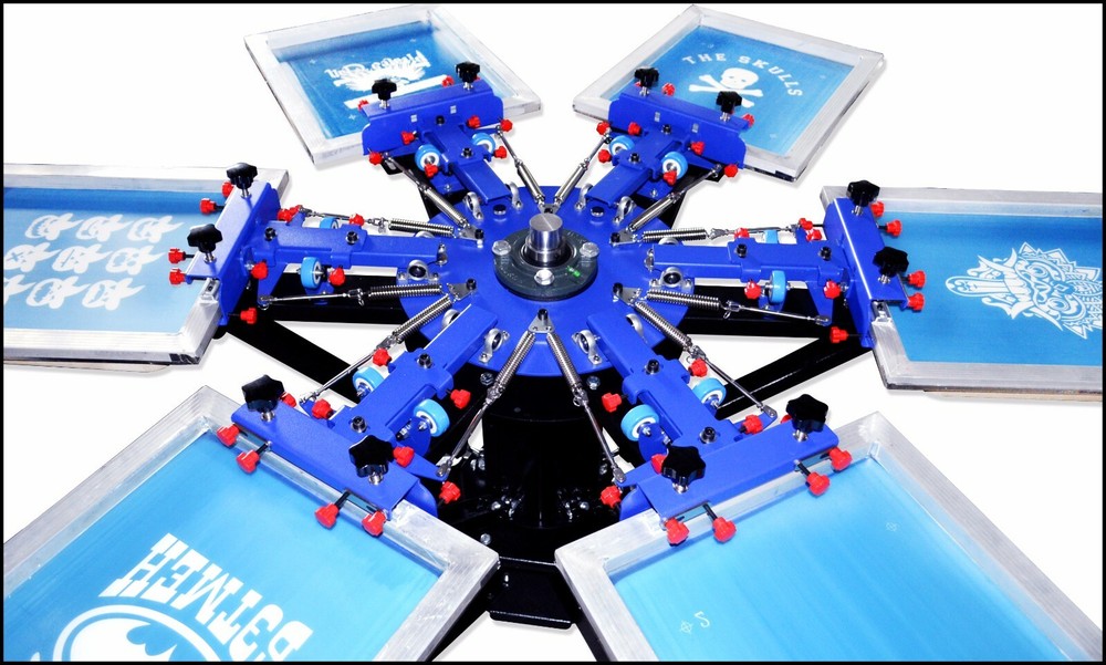 Micro-registration 6 Color Silk Screen Printing Machine Press Equipment Printer