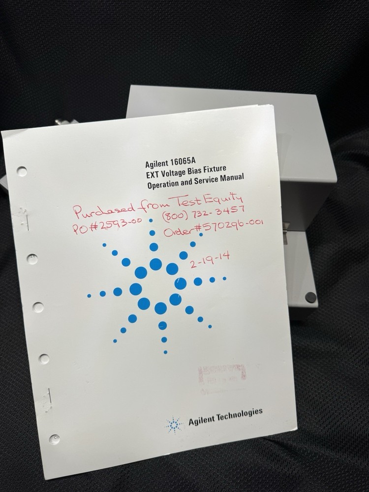 Agilent 16065A External Voltage Bias Fixture