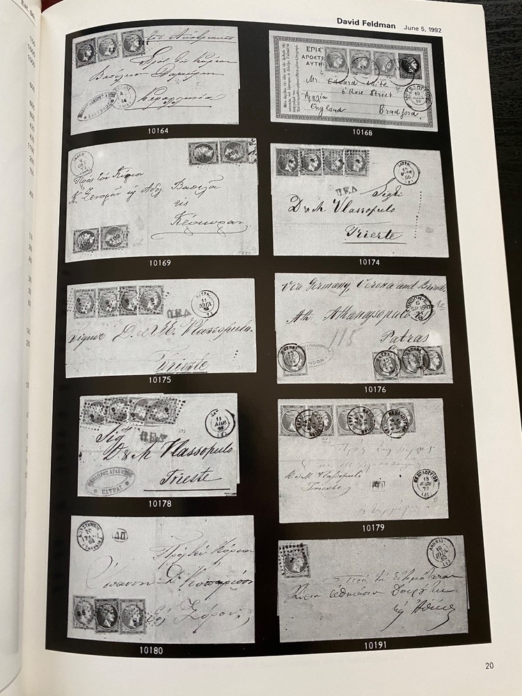 David Feldman Stamps and Postal History Catalog Collection+ Zurich 1992 L-1597