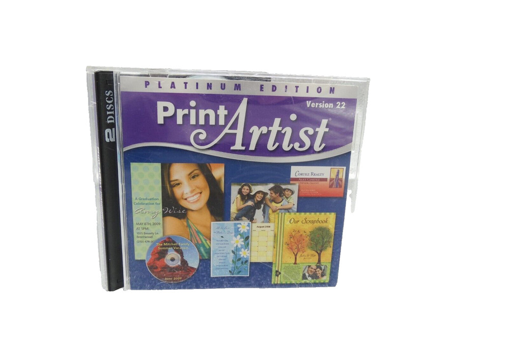 PRINT ARTIST PLATINUM EDITION VERSION 22 WINDOWS XP OR VISTA CD ONLY UNTESTED