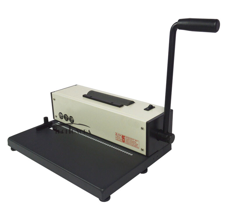 Plastic Spiral Coil Punch Binding Machine Binder Electric 110V for BindingReport