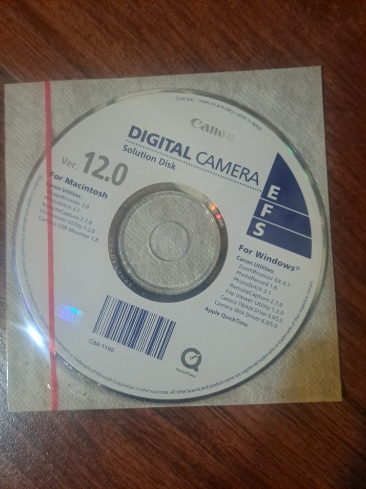 Canon Digital Camera Solution Disk version 12.0