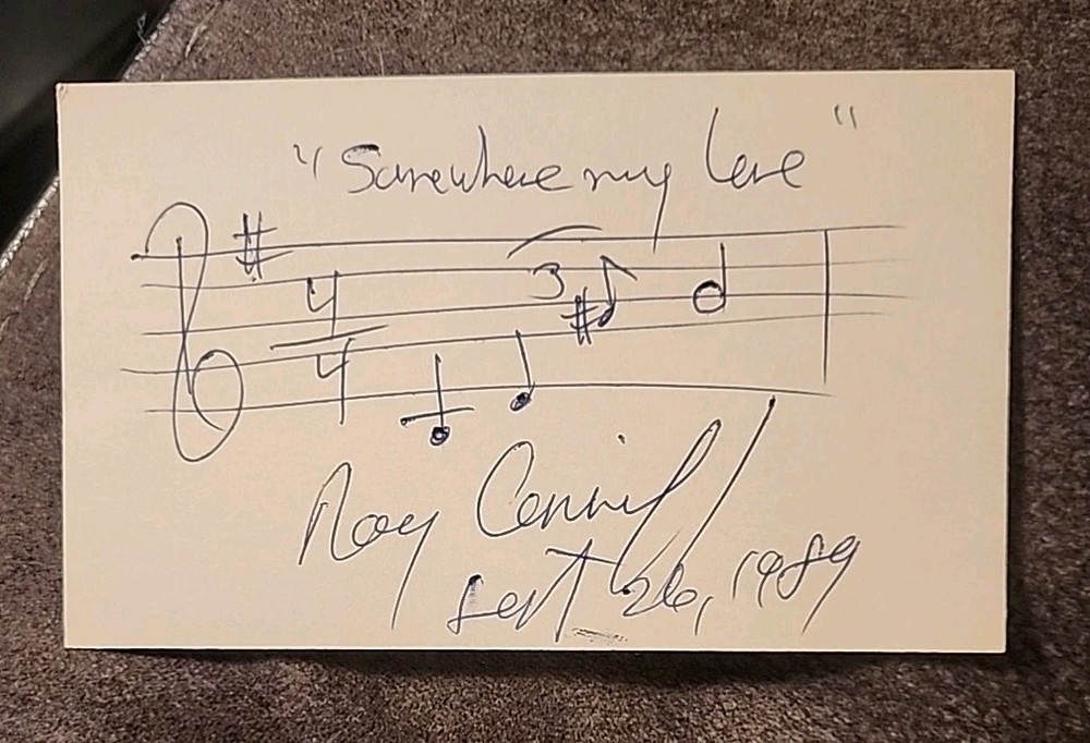 Ray Conniff d.2002 signed autograph auto 3x5 index card