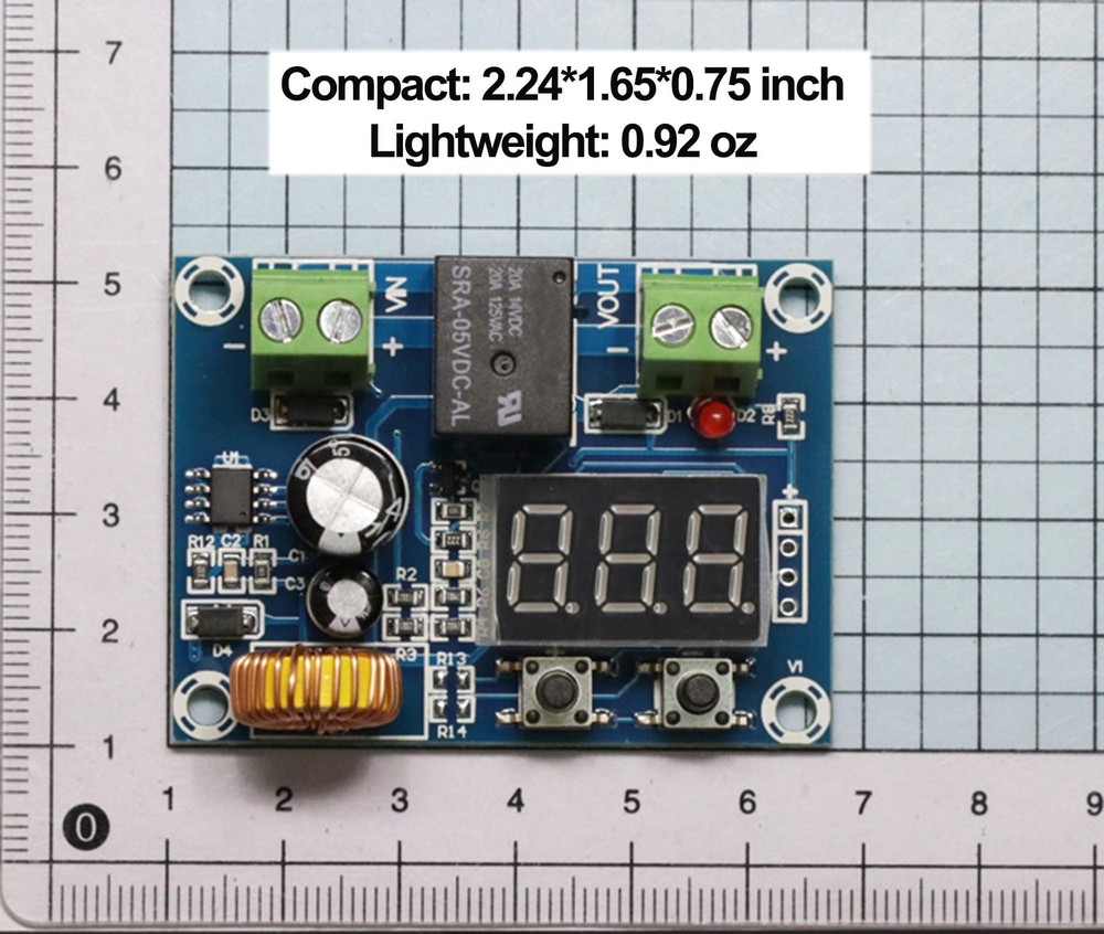 2 PCS Low Voltage Cutoff, DC 12V-36V 20A Disconnect Switch, multi