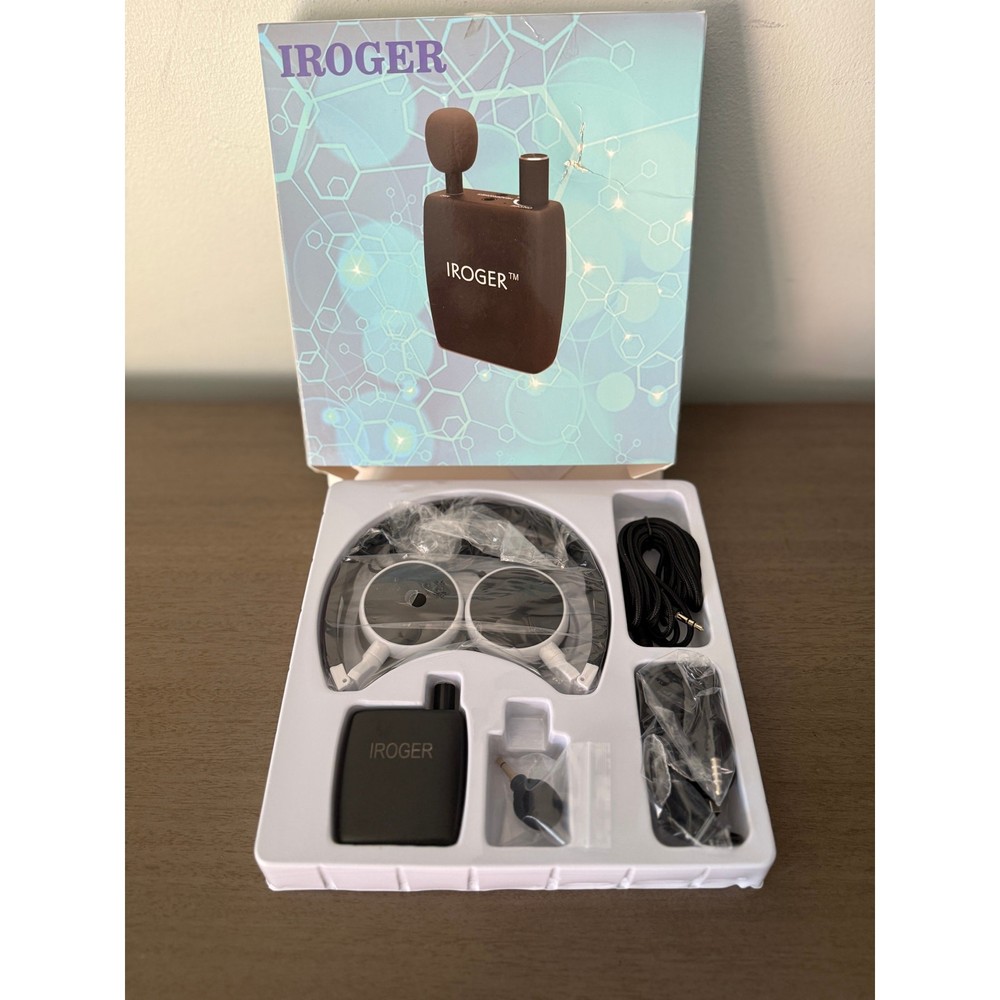 Iroger Hearing Sound Amplifier Rechargeable Hearing Aid Devic-Standard Headphone