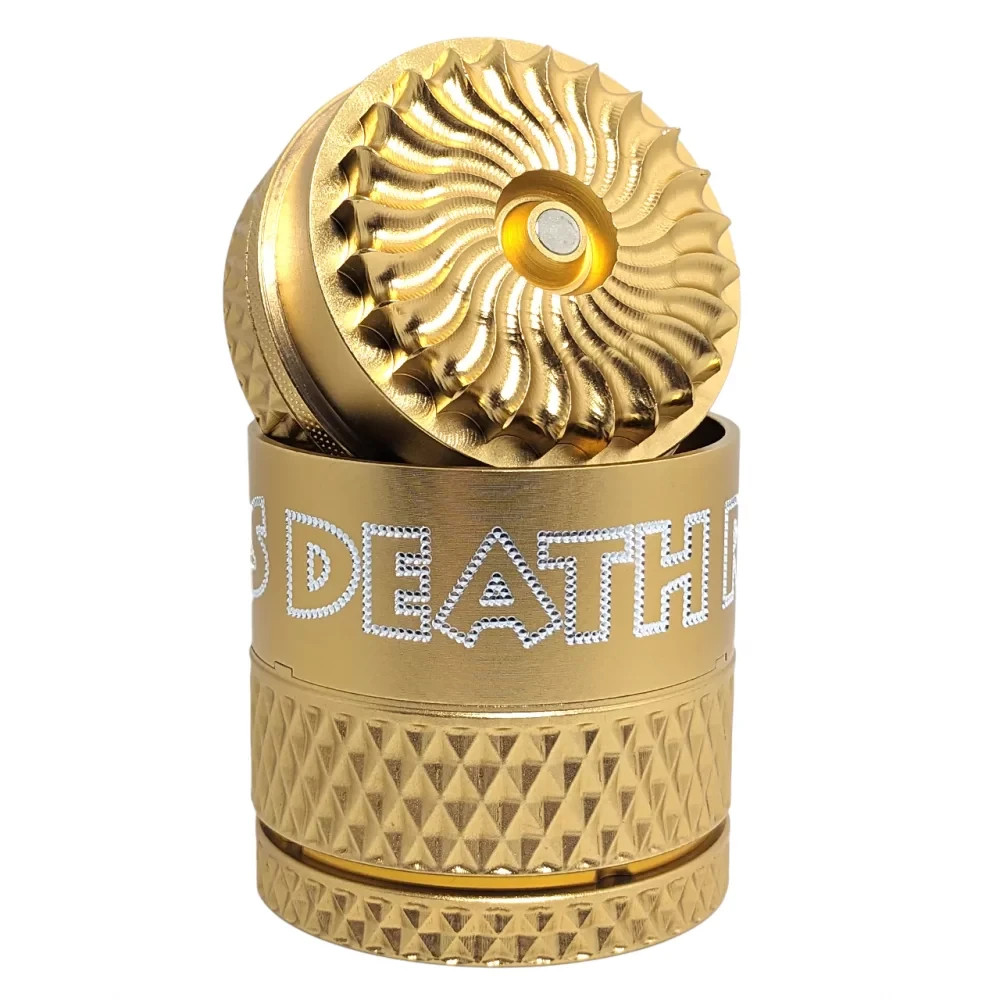 Death Row Records 63mm Hurricane Grinder – 5 Piece Aluminum Grinder