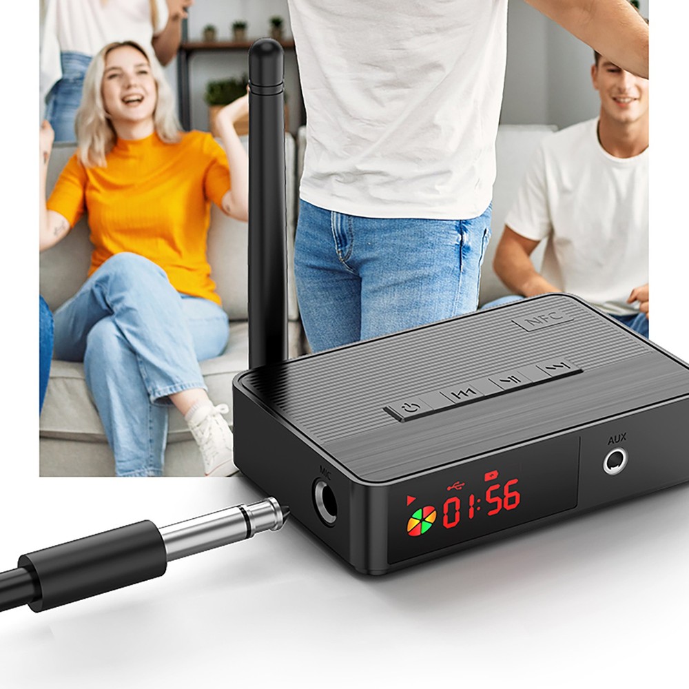 Wireless NFC Bluetooth 5.3 Audio Receiver NFC HiFi Music Adapter
