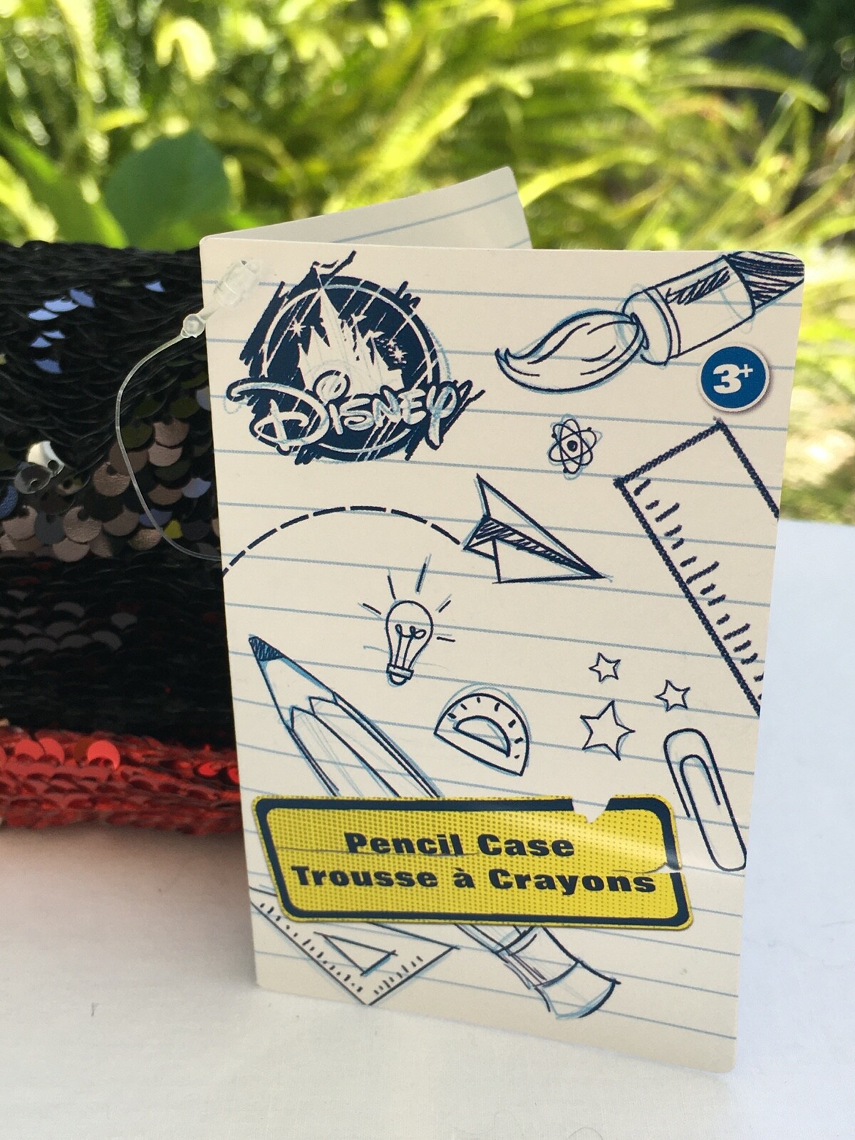 Disney Minnie Mouse Reversible Sequin Coin Purse, Cosmetic Bag, Pencil Case NWT