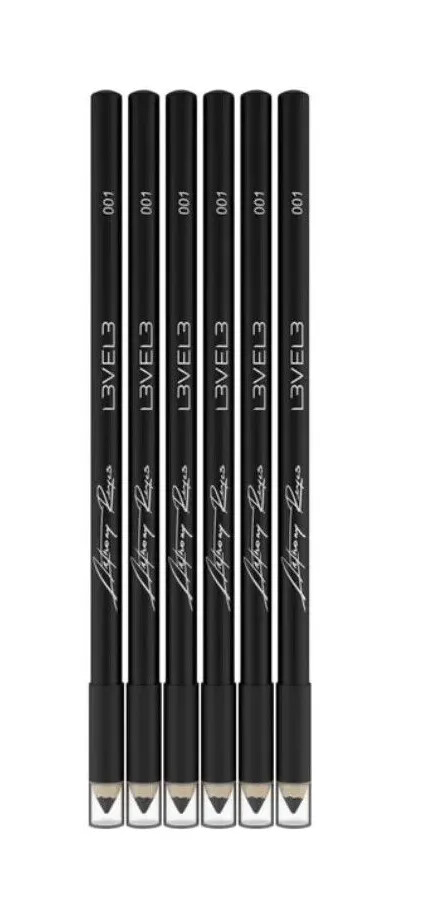 L3VEL3 Black Liner Pencils 6pc