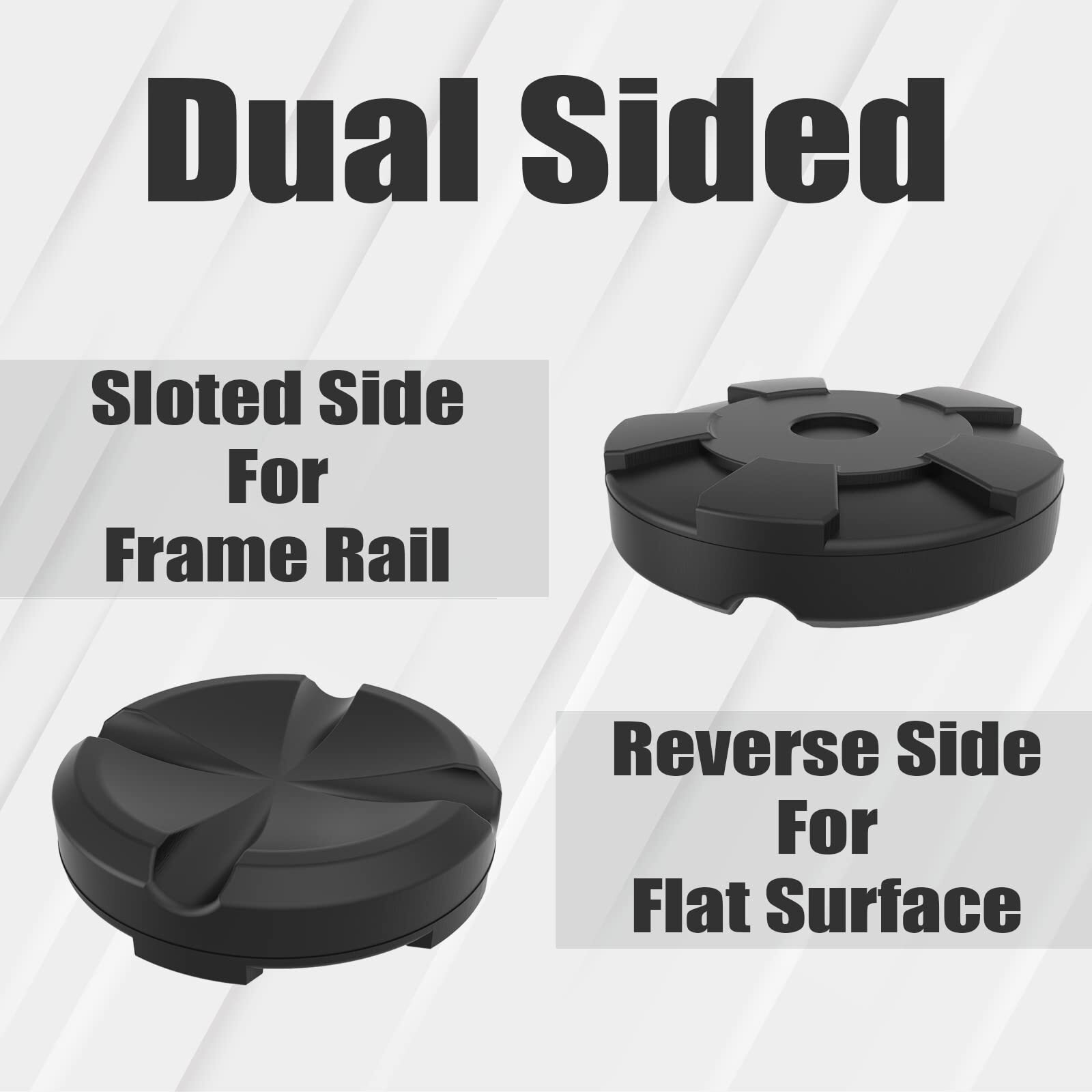 BIG RED Torin Floor Jack Rubber Pad Universal Large Jack Adapter Black