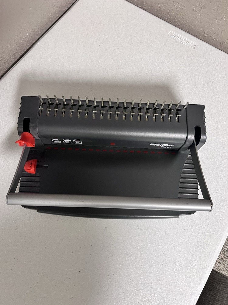 Pfeiffer iBind 2.0 Comb Binding Machine + Starter Kit & Combs – Tested Works