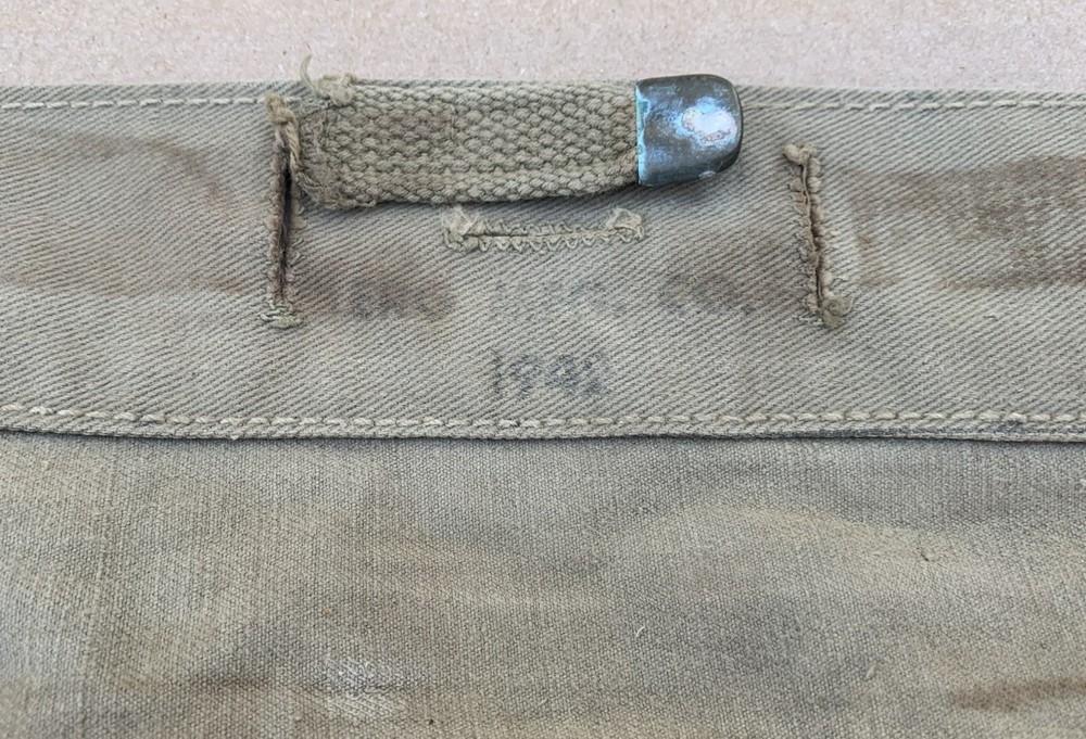 Original WWII US M1928 Haversack Extender Tail 1942 Dated