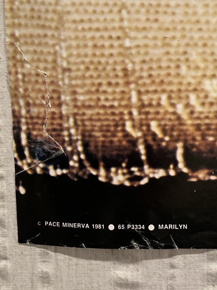 Marilyn Monroe 1981 Poster Pace Minerva Scotland S