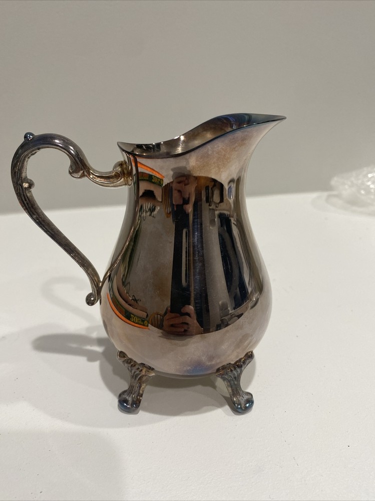 Vintage Silver Pitcher 5.5” Tall