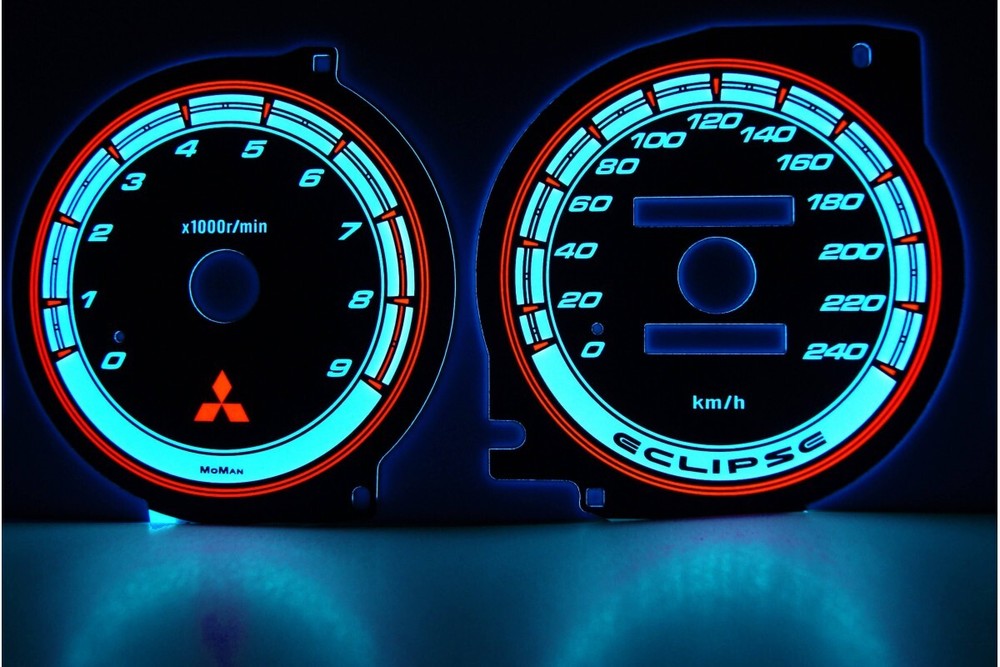 Mitsubishi Eclipse 2G Design 3 Plasma Tacho Glow Gauges Speedometer Dial