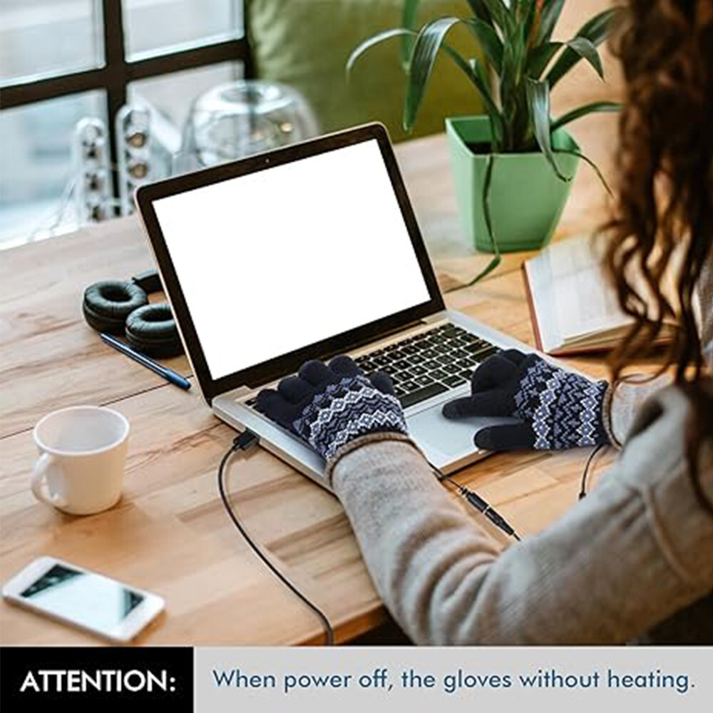 Skiing Heated Gloves Washable Fast Heating Hand Warmer Temperature Adjustable