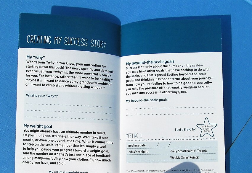 Weight Watchers my WW Success Story 17 week Journal Weight Loss journey Goals