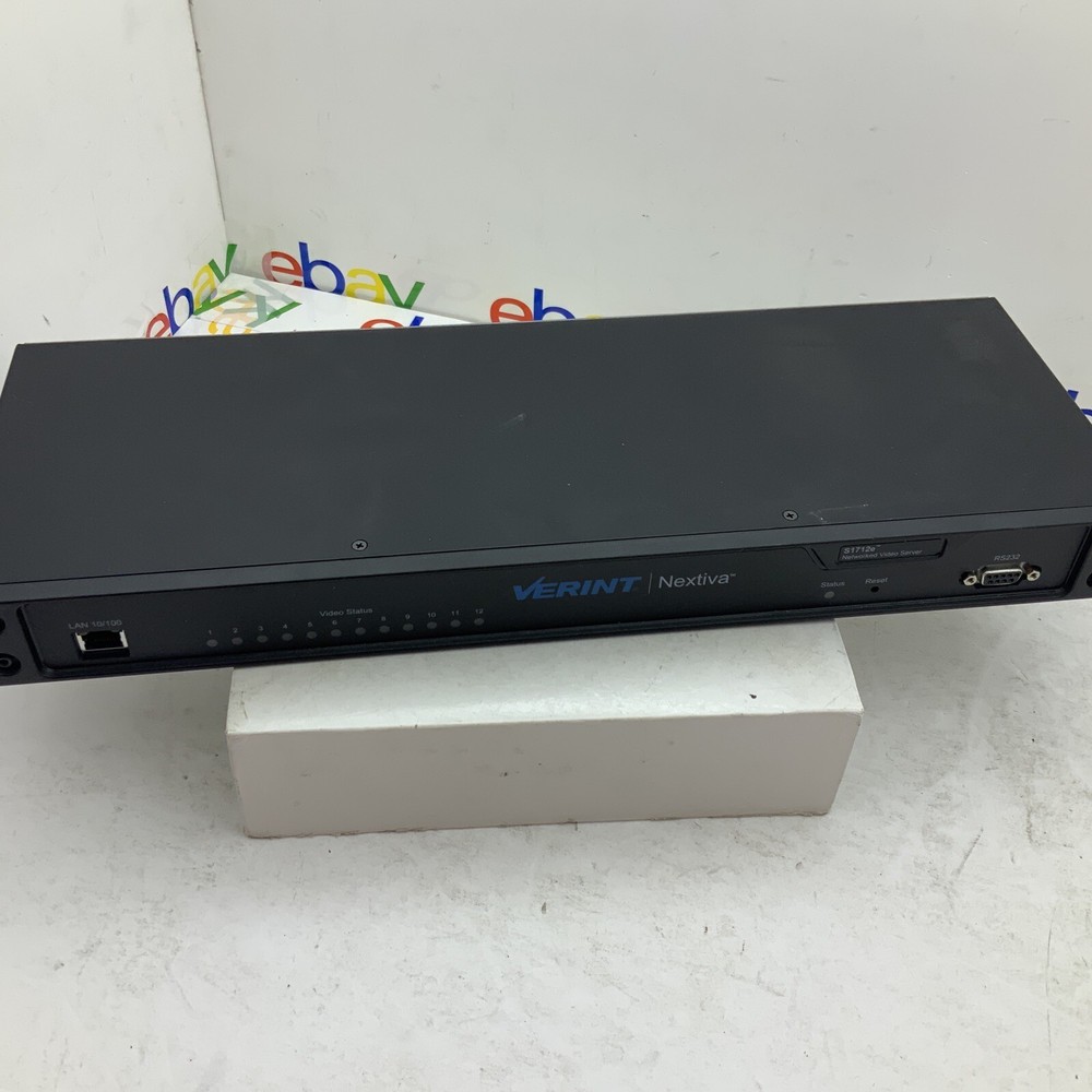 Verint Nextiva S1712E 12-Port CCTV Networked IP Video Server Encoder S1712e-T 👍