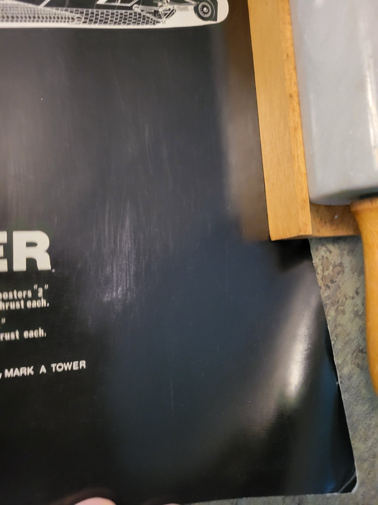 Vintage 1986 Challenger Space Shuttle Poster Engineering Cutaway Mark Tower