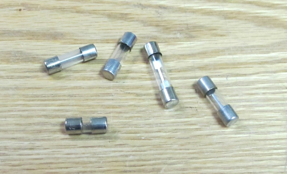 1957 CHEVY FUSE PANEL GLASS FUSE SET correct sizes