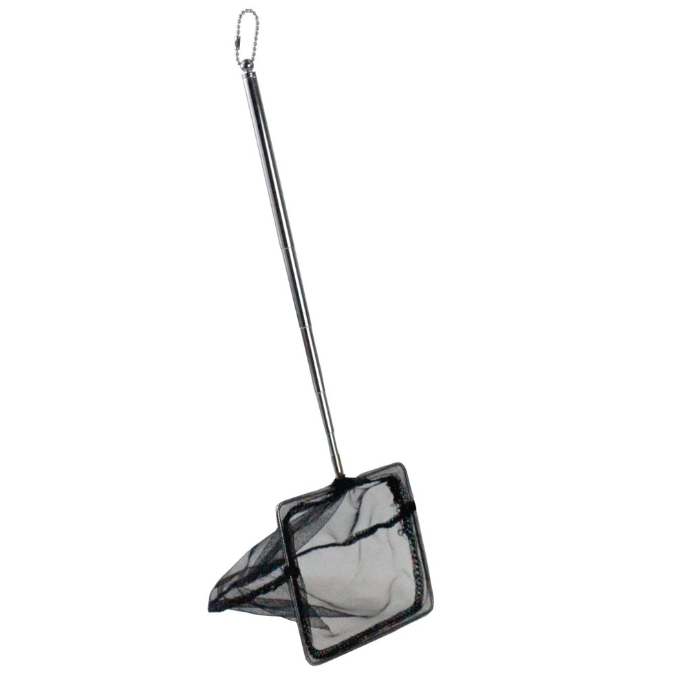 Aquarium Fish Net 4" Extendable Handle Fish Tank Net Catcher Tool