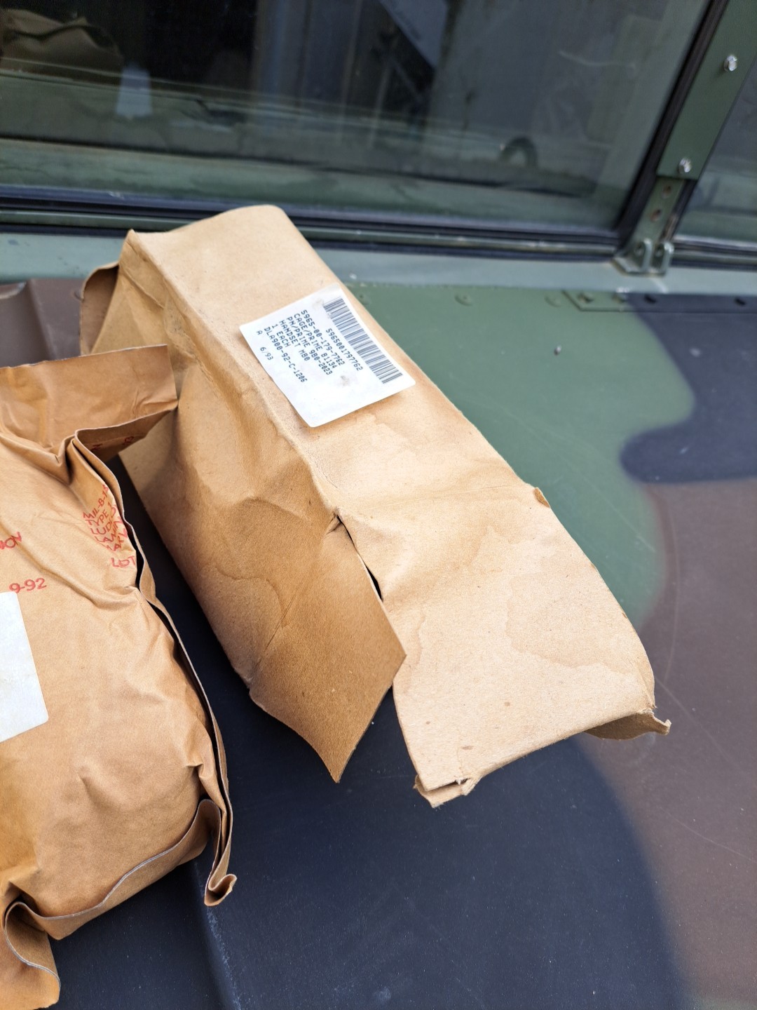 NOS Vintage M80/U Dynamic Radio Microphone Handset ARMY NAVY (Old Style Plug)