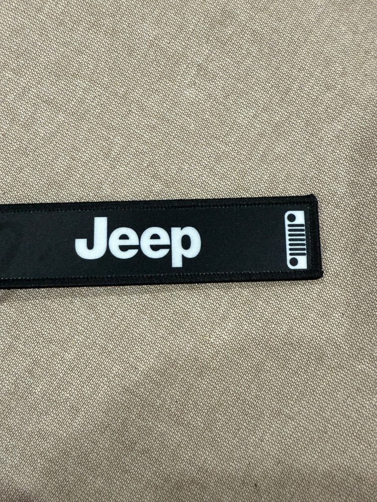 Jeep logo Jet tag keychain for keys