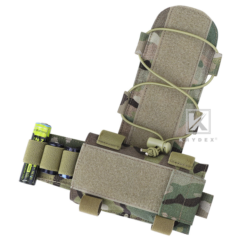 KRYDEX Helmet Counterweight Pouch Helmet Battery Pouch Cord Lock Retainer